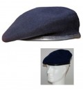 BARET NAVY - DONKER BLAUW - 100 % WOL