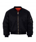 MA 1 KINDER BOMBER /FLIGHT JACKET ZWART