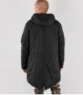 HOODED FISHTAIL CW TT ALPHA INDUSTRIES ZWART