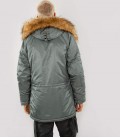 N3B GENUINE PARKA GUNMETAL  PARKA ALPHA INDUSTRIES ORGINELE