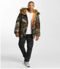 N3B-VF 59 PARKA SLIMVIT WOODLAND CAMOUFLAGE ALPHA INDUSTRIES