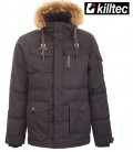 BUKANO  CASUAL JACKET ZWART AFNEEMBARE CAPAUCHON KILLTEC  DOWN OPTIC