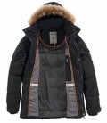 BUKANO  CASUAL JACKET ZWART HEREN WINTER  AFNEEMBARE CAPAUCHON KILLTEC  DOWN OPTIC