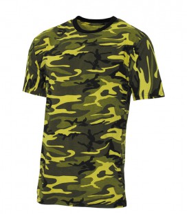 US T-SHIRT  STREETSTYLE YELLOW-CAMO