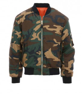 MA 1 FLIGHTJACKET/BOMBER JACKET WOODLAND CAMOUFLAGE