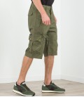 GANDOR SHORT MET RITS ZAKKEN OLIVE KATOEN