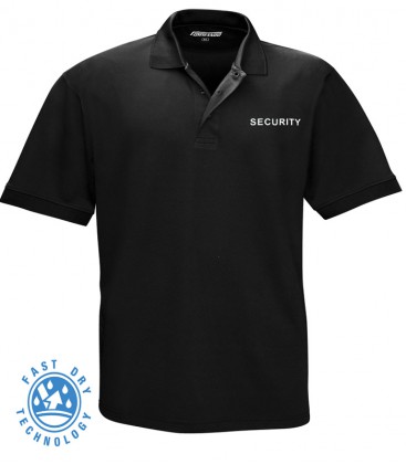 SECURITY POLO SHIRT QUICK DRY ZWART