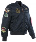 MA1 PILOT  FLIGHTJACKET-BOMBER ALPHA INDUSTRIES ZWART