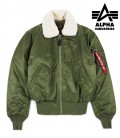 B15 FLIGHTJACKET GROEN ALPHAINDUSTRIES