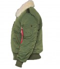 B15 FLIGHTJACKET GROEN ALPHAINDUSTRIES