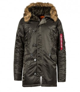 ALPHA INDUSTRIES N3BVF59 PARKA REP GREY