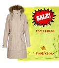 REDISA LANGE SOFTSHELL MANTEL BEIGE MET TEDDY VOERING