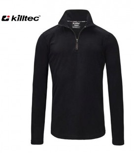 MICRO FLEECE SHIRT LANGE MOUW ZWART KILLTEC