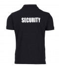 SECURITY POLO SHIRT  ZWART katoen