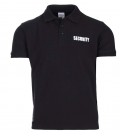 SECURITY POLO SHIRT  ZWART katoen