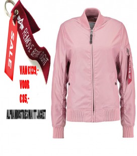 WOMANS  MA - 1 TT  SILVER PINK ALPHA INDUSTRIES  ZOMER /FLIGHT JACKET/BOMBER