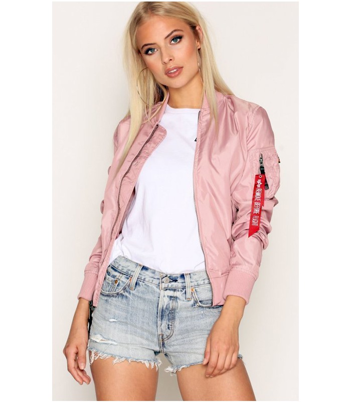 WOMANS MA - 1 TT SILVER PINK INDUSTRIES /FLIGHT JACKET/BOMBER AFGEPRIJSD