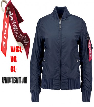 WOMANS  MA - 1 TT REP BLUE ALPHA INDUSTRIES  ZOMER /FLIGHT JACKET/BOMBER