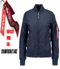 WOMANS  MA - 1 TT REP BLUE ALPHA INDUSTRIES  ZOMER /FLIGHT JACKET/BOMBER