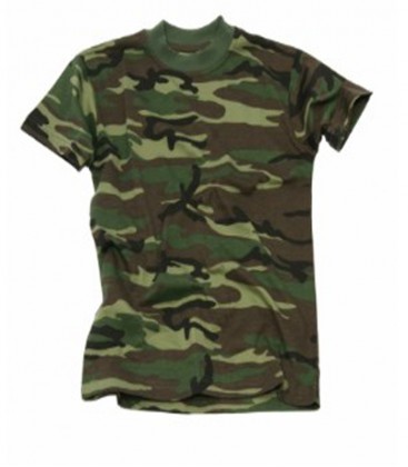 KINDER T-SHIRT WOODLAND CAMO