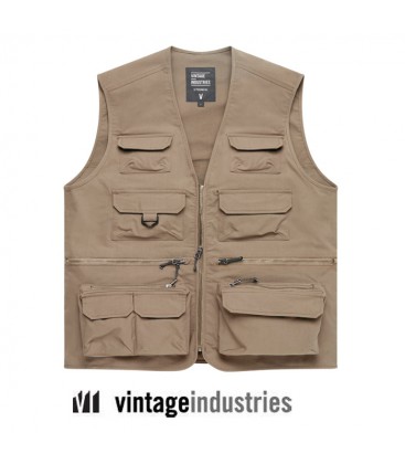 LEGEND FISHING VEST BEIGE VINTAGE INDUSTRIES