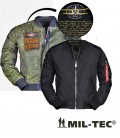 US  LIGHT FLIGHTJACKET ZWART /