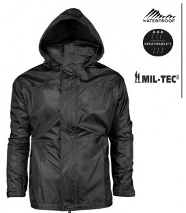 REGEN JACKE TRI LAMINAAT MILTEC ZWART/ADEMEND