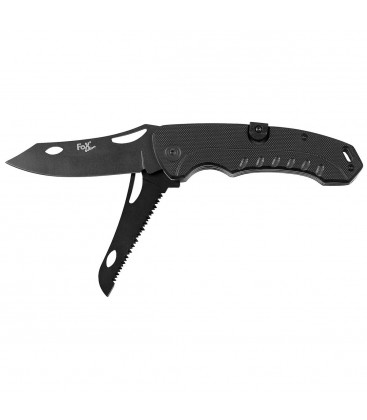 VOUWMES 2 IN 1  ZWART G-10 GRIP FOX OUTDOOR