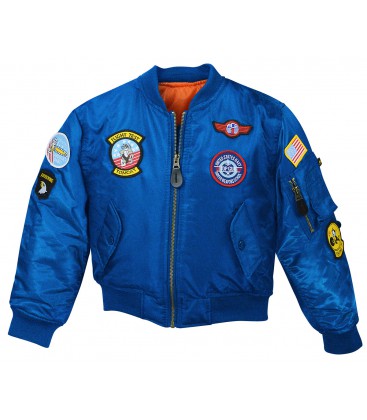 KINDER FLIGHTJACKET NYLON ROYAL BLUE