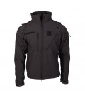 SOFTSHELL JACKET ZWART TRILAMINAAT