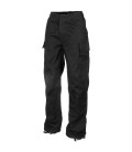 MOLESKIN BROEK ZWART STONEWASHED KATOEN