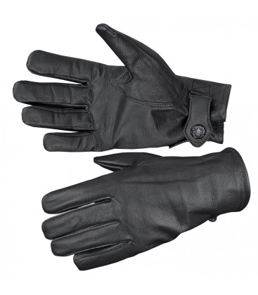 BW HANDSCHOENEN GEITENLEER GEVOERD ZWART