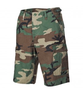 BERMUDA  SHORT  /BDU,RIPSTOP  WOODLAND STONEWASHEDKATOEN