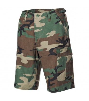 BERMUDA  SHORT  /BDU,RIPSTOP  WOODLAND STONEWASHEDKATOEN