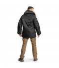 n3b parka zwart  nylon