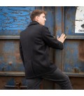 MARINE JEKKER / PEA COAT / DECK JACK 50%WOL ZWART