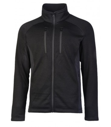 OUTDOOR STRUCTUUR FLEECE  ZWART
