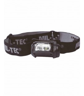 HOOFDLAMP LED-4 KLEURIG ZWART