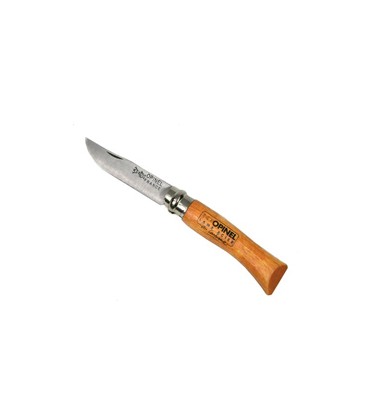 ZAKMES- OPINEL 08 carbon staal /HOUT /VIRO BLOK