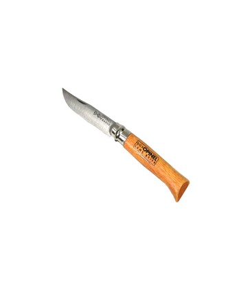 ZAKMES- OPINEL 12 CARBON STAAL/HOUT /VIRO BLOK