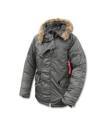 ALPHA GENUINE N3B PARKA GUNMETAL