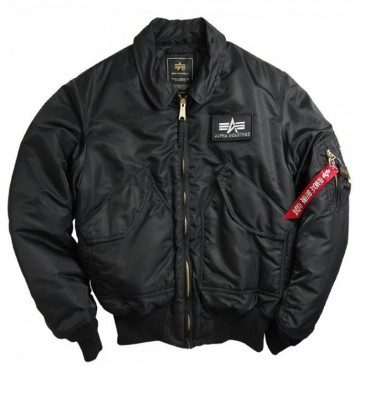 CWU 45 ZWART AUTHENTIC FLIGHT JACKET   ALPHA INDUSTRIES 