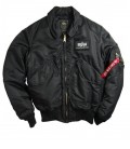 CWU 45 ZWART AUTHENTIC FLIGHT JACKET   ALPHA INDUSTRIES 