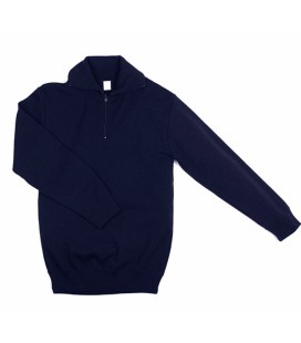 WOL SCHIPPERS  NAVY TRUI 100 %WOL MACHINE WASBAAR FIJN GEBREID 935 GRAM