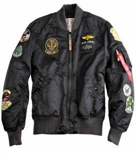 MA1 PILOT  FLIGHTJACKET-BOMBER ALPHA INDUSTRIES ZWART