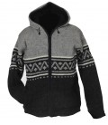 WOL NEPAL VEST   WOL MET FLEECE GEVOERD 478