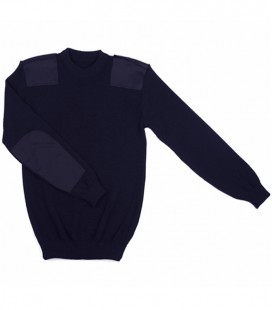 COMMANDO TRUI NAVY BLAUW 100 % WOL FIJN GEBREID MACHINE WASBAAR BLAUW