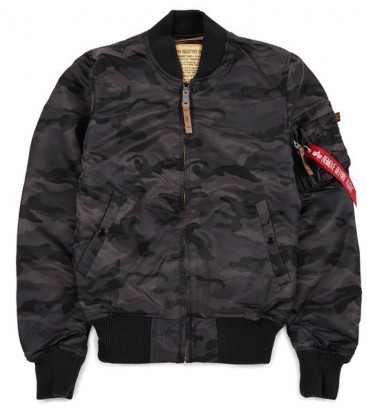 MA1 VF-59  BLACK CAMO SLIMVIT MENS FLIGHT/BOMBER JACKET ALPHA INDUSTRIES 