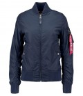 WOMANS  MA - 1 TT REP BLUE ALPHA INDUSTRIES  ZOMER /FLIGHT JACKET/BOMBER