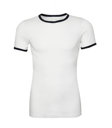 MARINE T SHIRT MET BLAUWE HALS